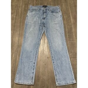 Abercrombie & Fitch jeans men's 34x32 skinny straight blue stretch denim pants